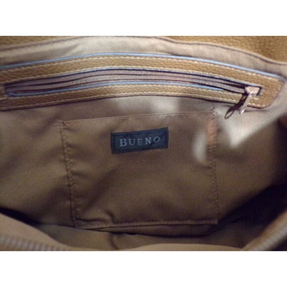 Bueno Collection Woman’s Handbag Brown Patch w/Gold - Picture 9 of 10
